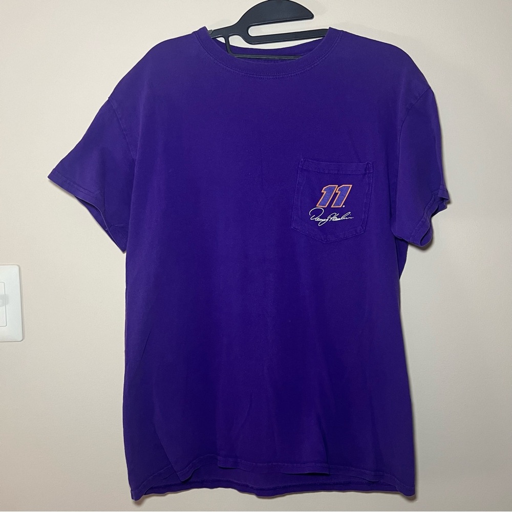 Vintage Style Nascar Tee Shirt Size Medium- Denny Hamlin #11